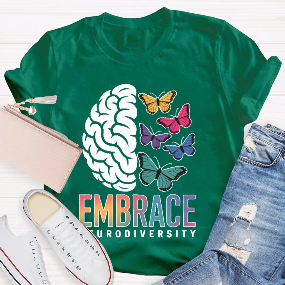 Embrace Neurodiversity Autism Awareness  T-shirt
