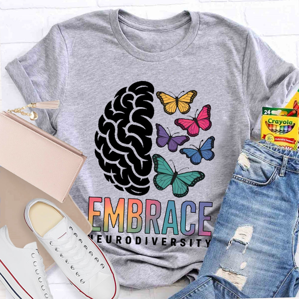 Embrace Neurodiversity Autism Awareness  T-shirt