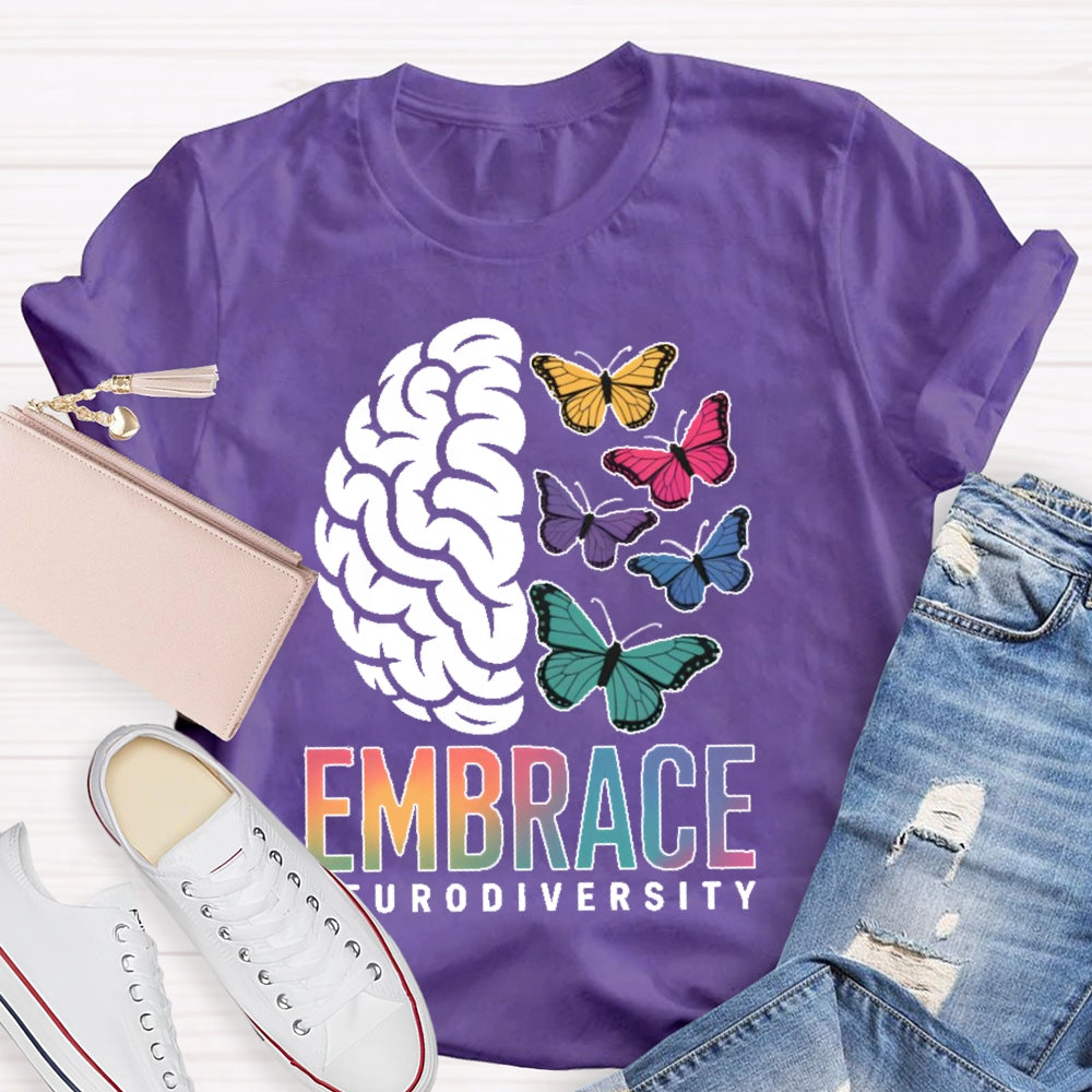 Embrace Neurodiversity Autism Awareness  T-shirt