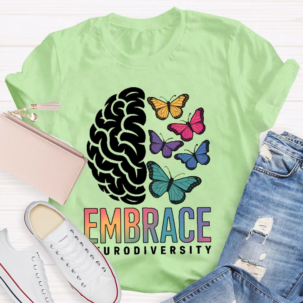 Embrace Neurodiversity Autism Awareness  T-shirt