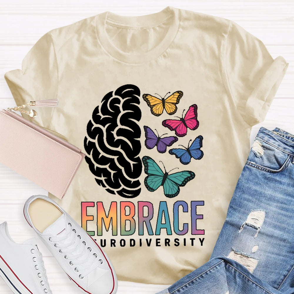 Embrace Neurodiversity Autism Awareness  T-shirt