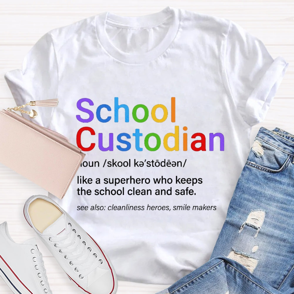 School Custodian Definition T-Shirt