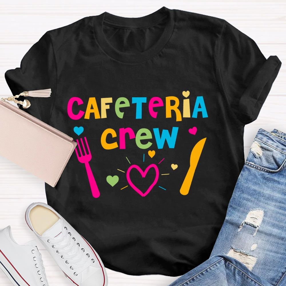 Cafeteria Crew Colorful Letters T-shirt