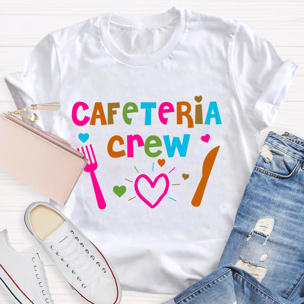 Cafeteria Crew Colorful Letters T-shirt
