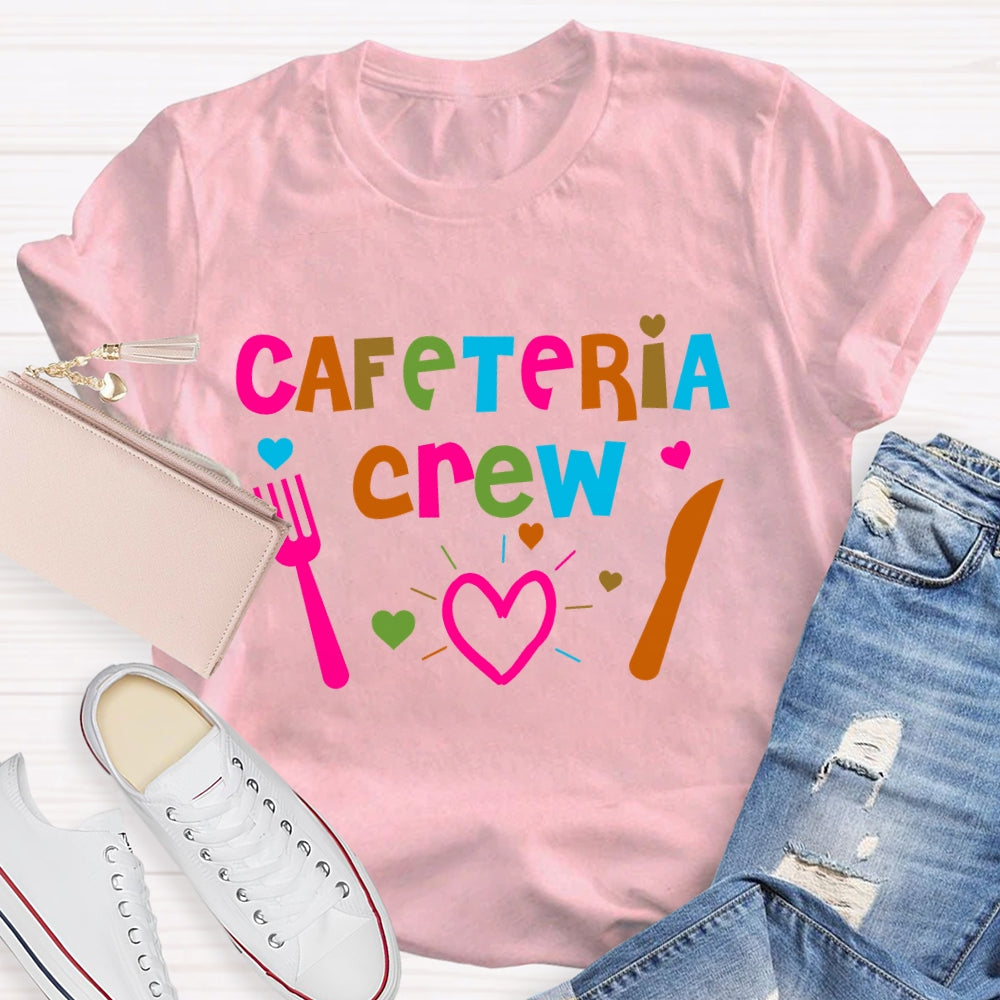 Cafeteria Crew Colorful Letters T-shirt
