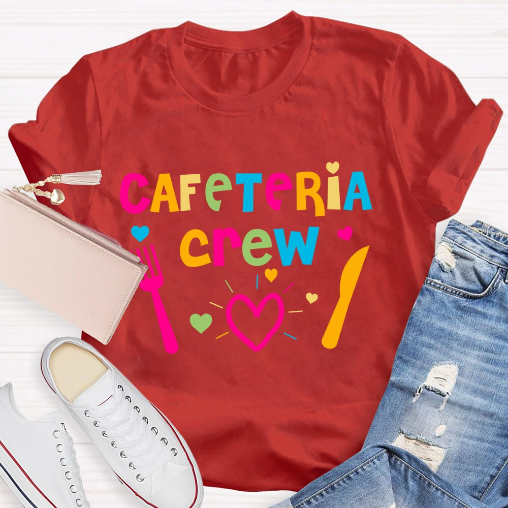 Cafeteria Crew Colorful Letters T-shirt