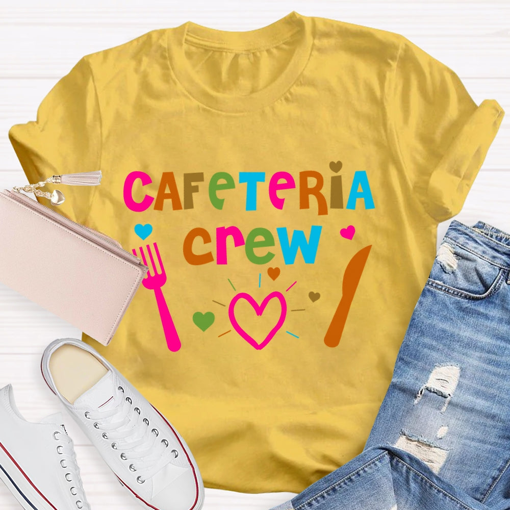 Cafeteria Crew Colorful Letters T-shirt