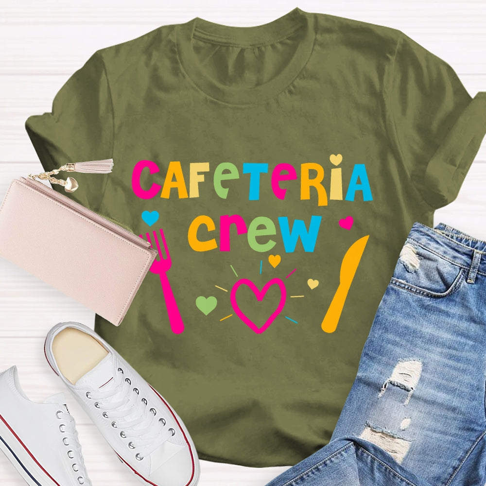 Cafeteria Crew Colorful Letters T-shirt