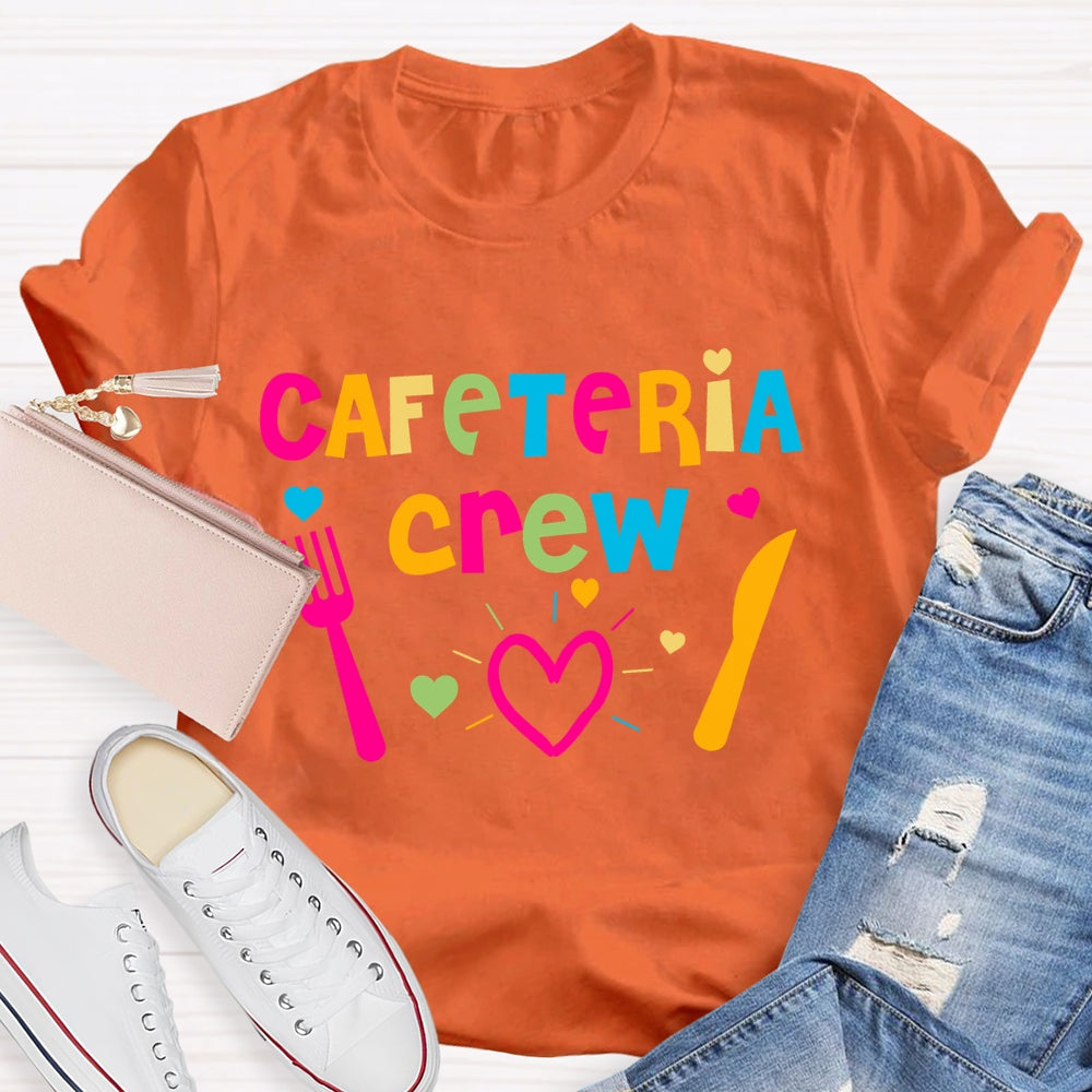 Cafeteria Crew Colorful Letters T-shirt