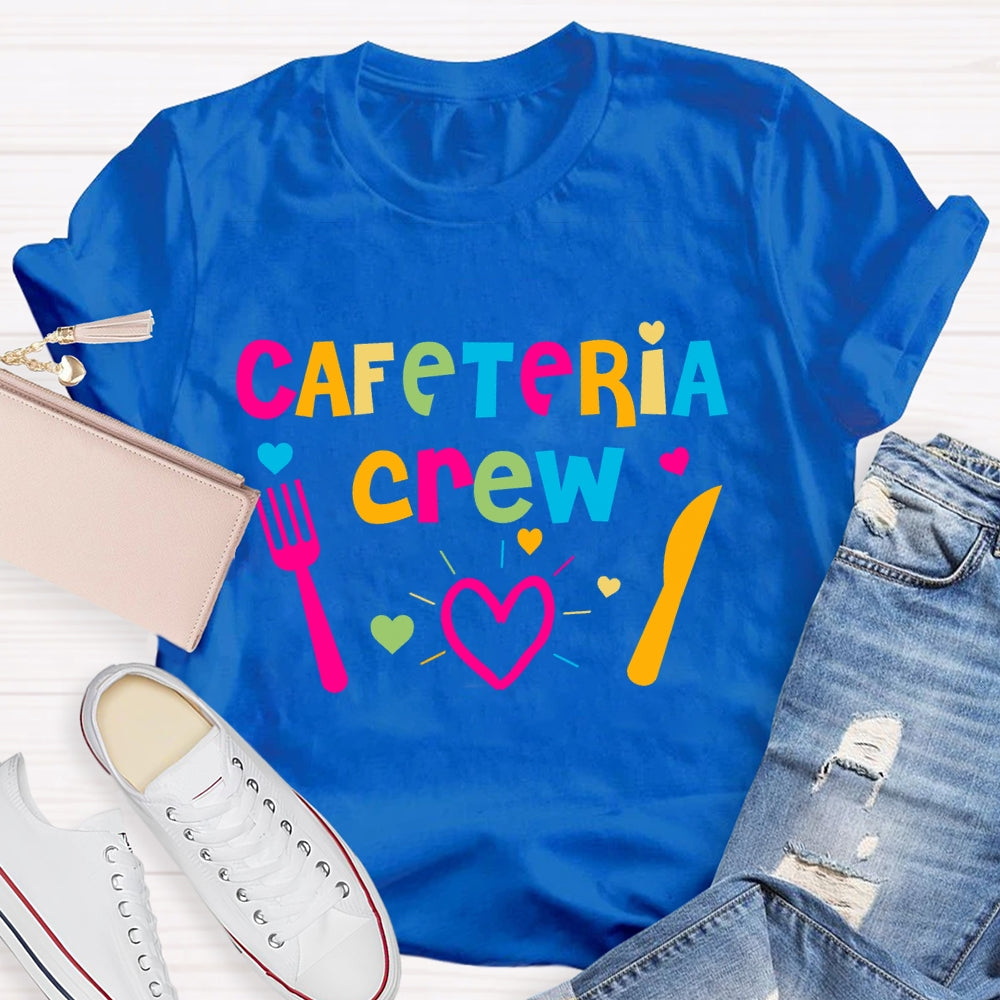 Cafeteria Crew Colorful Letters T-shirt