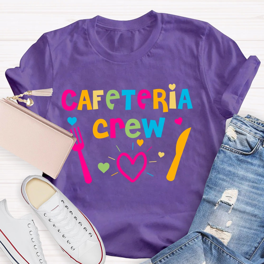 Cafeteria Crew Colorful Letters T-shirt