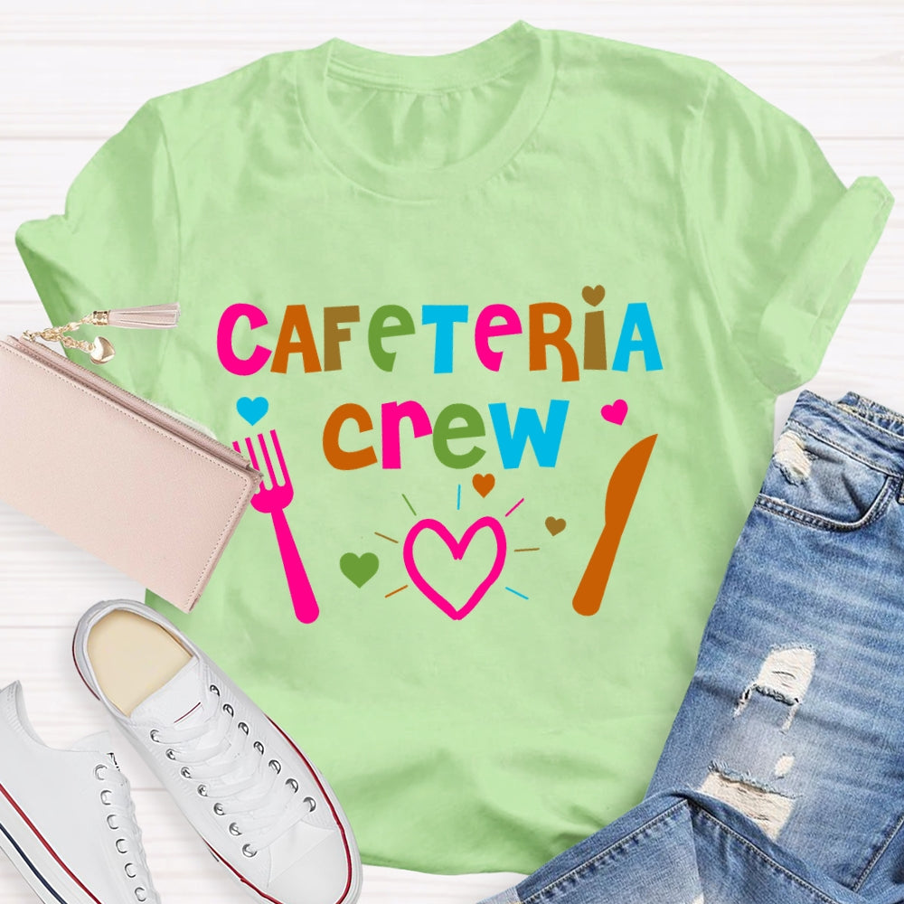 Cafeteria Crew Colorful Letters T-shirt