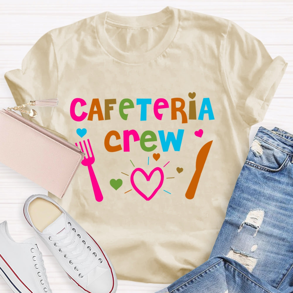 Cafeteria Crew Colorful Letters T-shirt