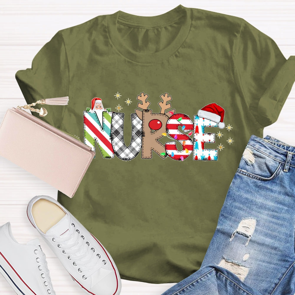 Nurse Santa Claus T-shirt