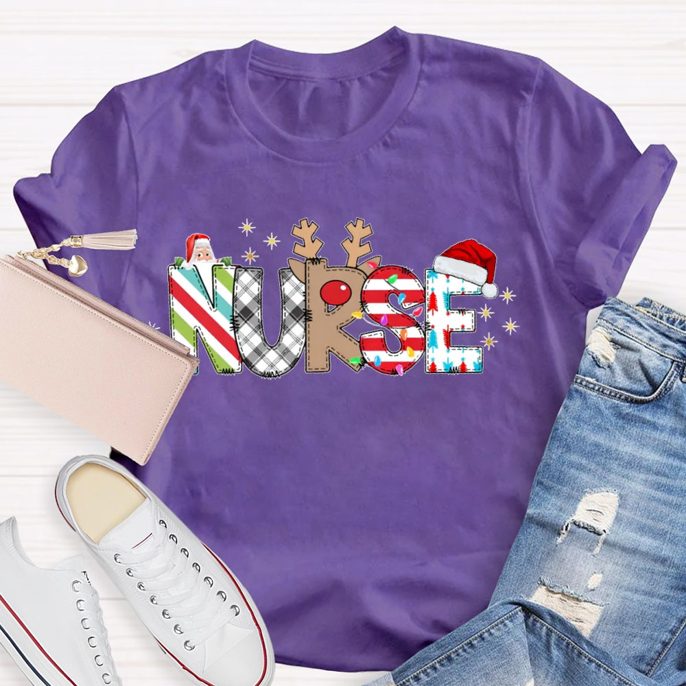 Nurse Santa Claus T-shirt