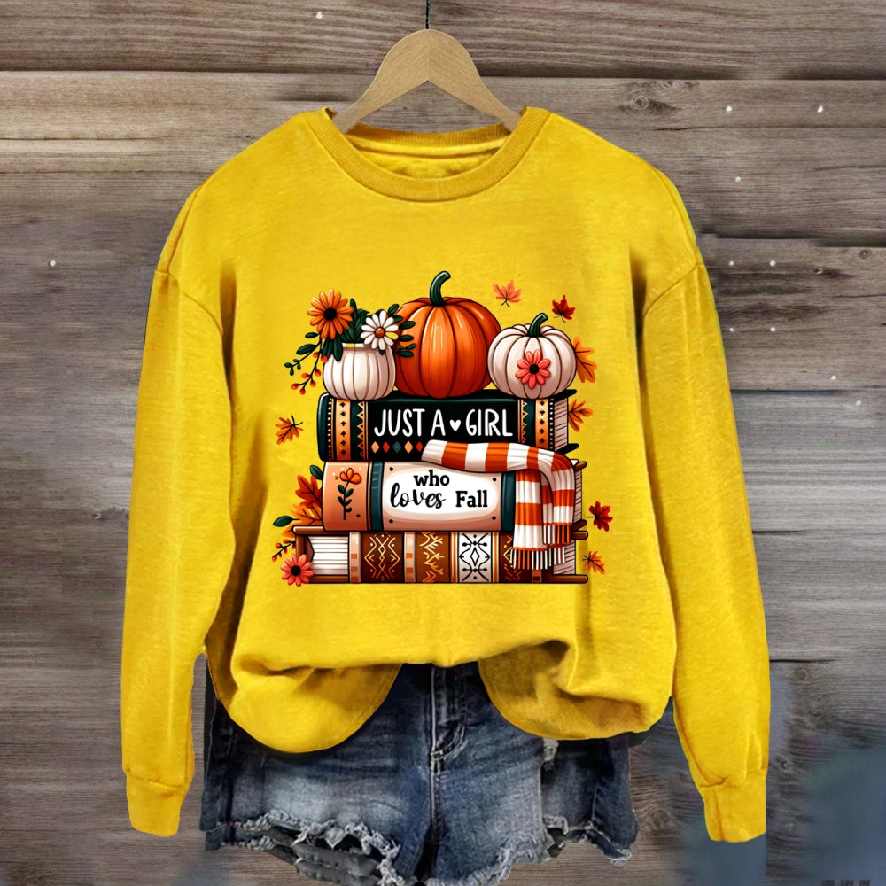 Just A Girl Who Loves Fall Sweatshirt