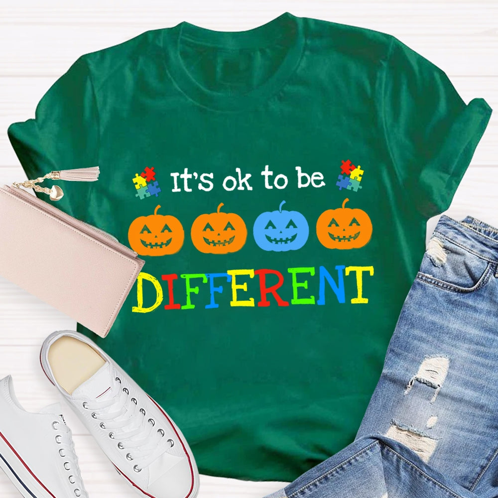 It'S Ok To Be Different Different Pumpkins T-Shirt