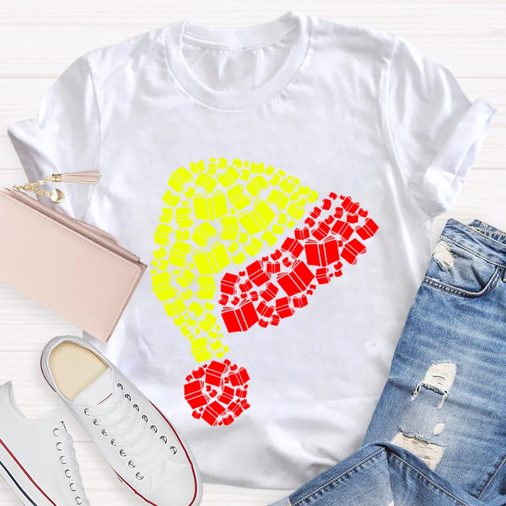 Book Christmas Hat  T-shirt