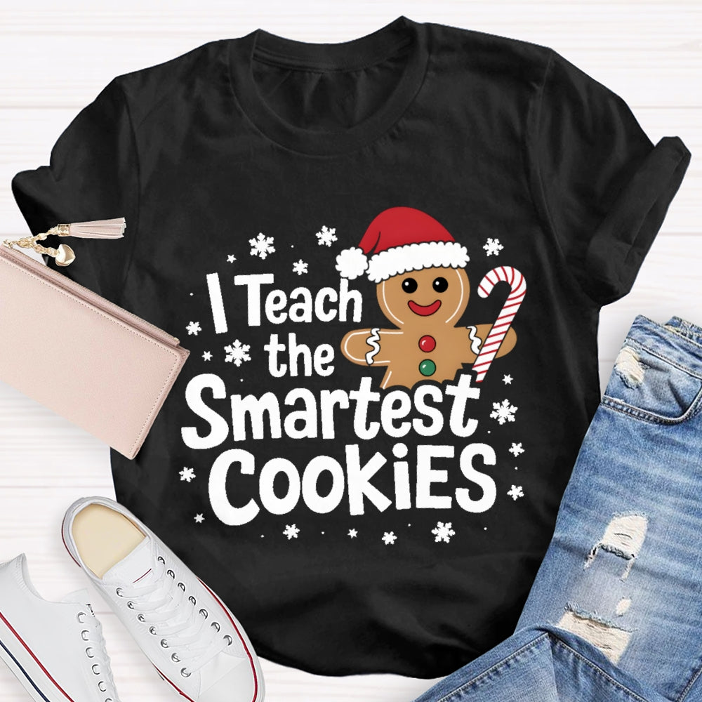 I Teach The Smartest Cookies Christmas Tree T-shirt