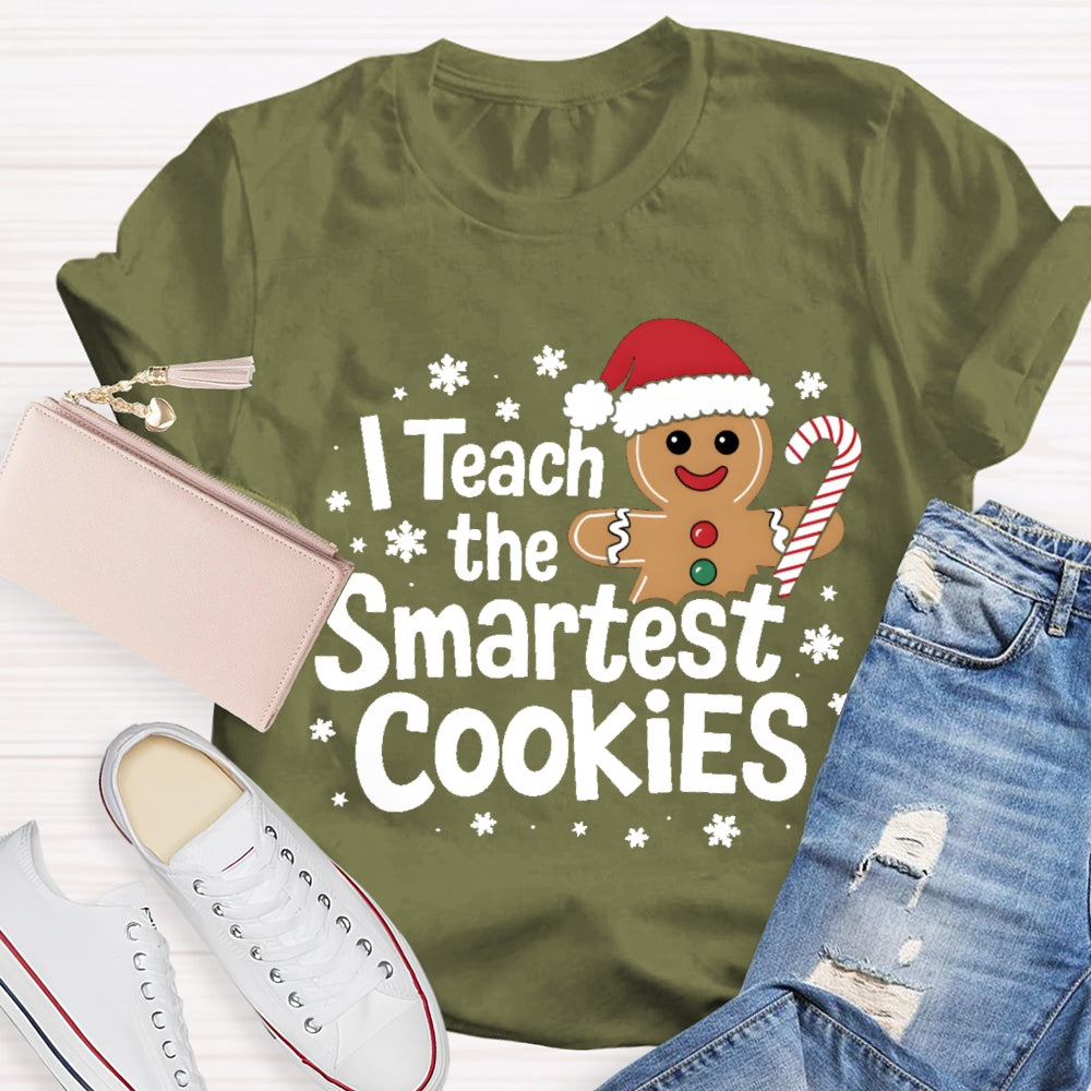 I Teach The Smartest Cookies Christmas Tree T-shirt