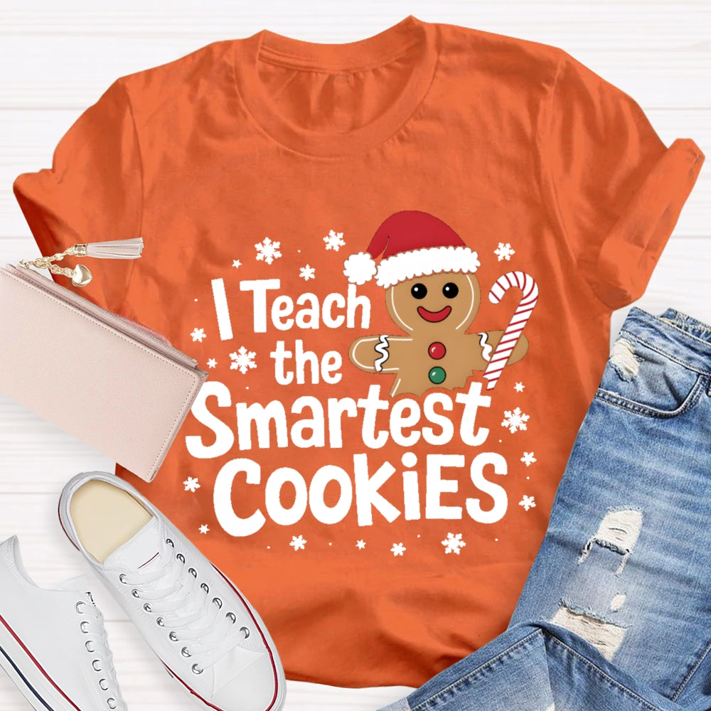 I Teach The Smartest Cookies Christmas Tree T-shirt