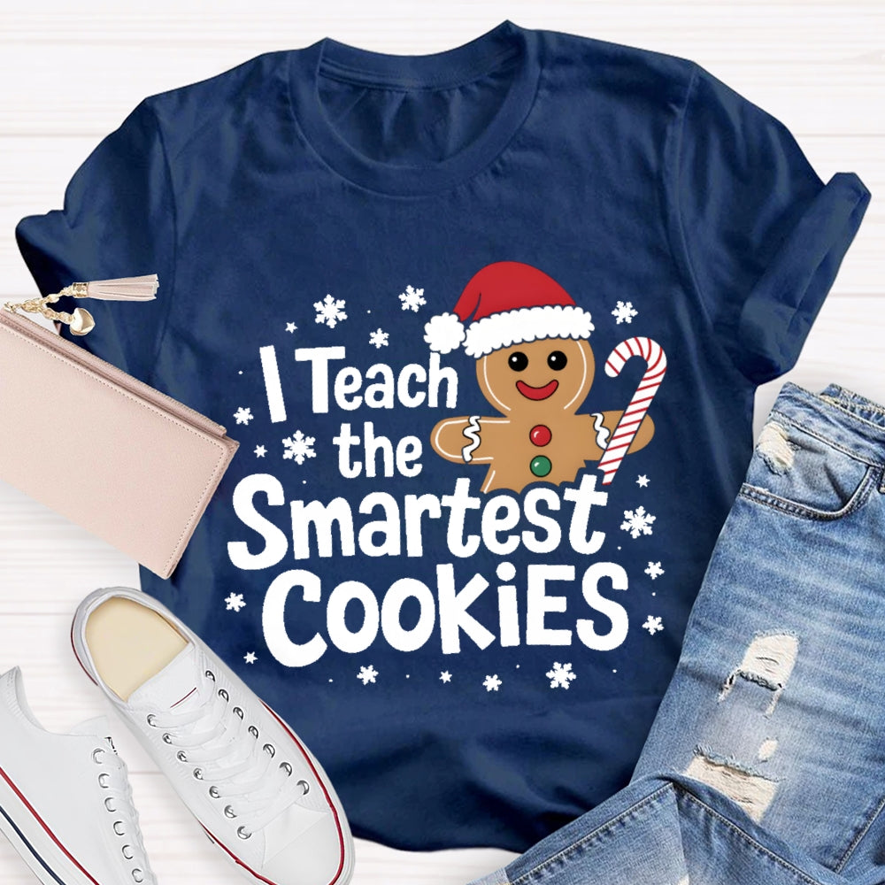 I Teach The Smartest Cookies Christmas Tree T-shirt