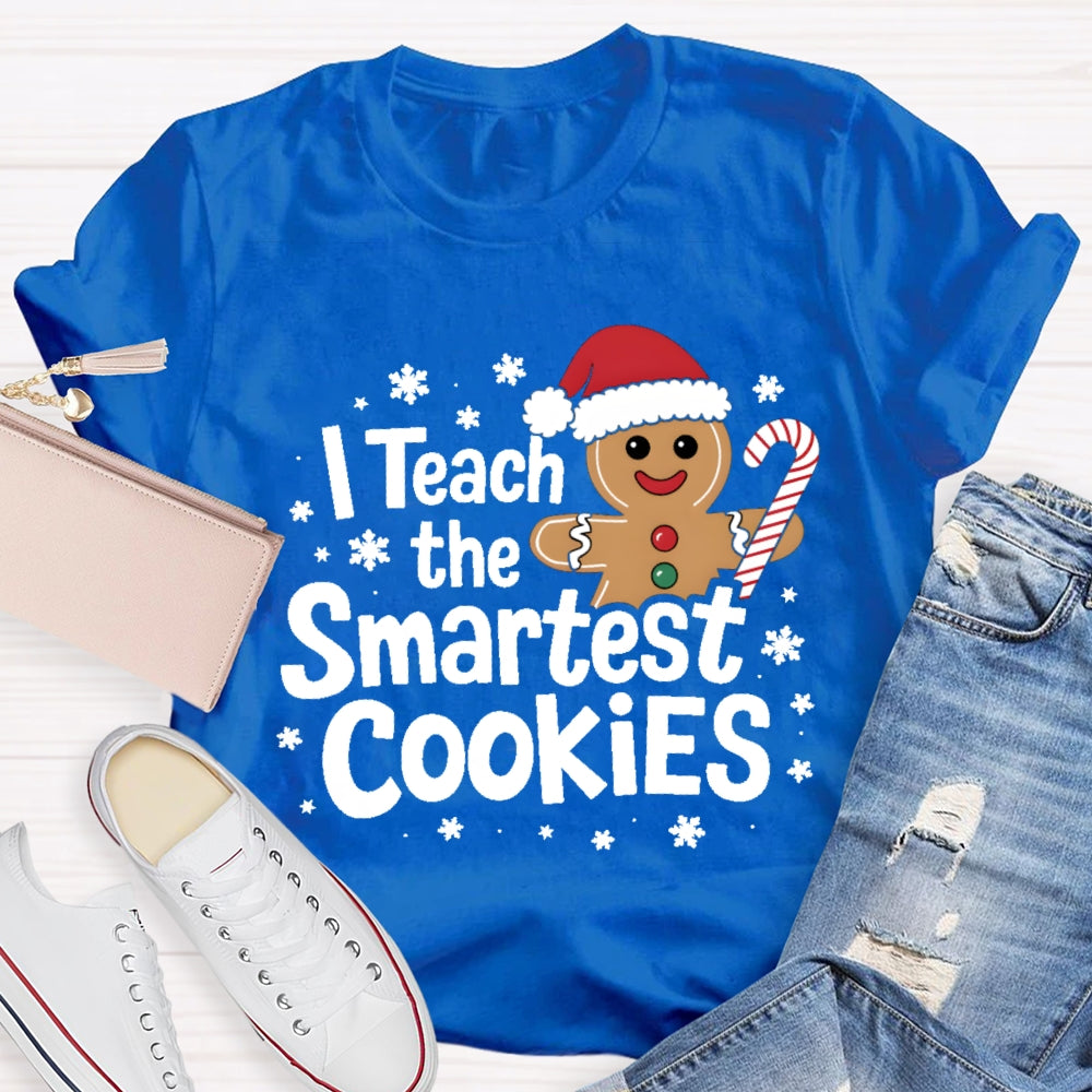 I Teach The Smartest Cookies Christmas Tree T-shirt