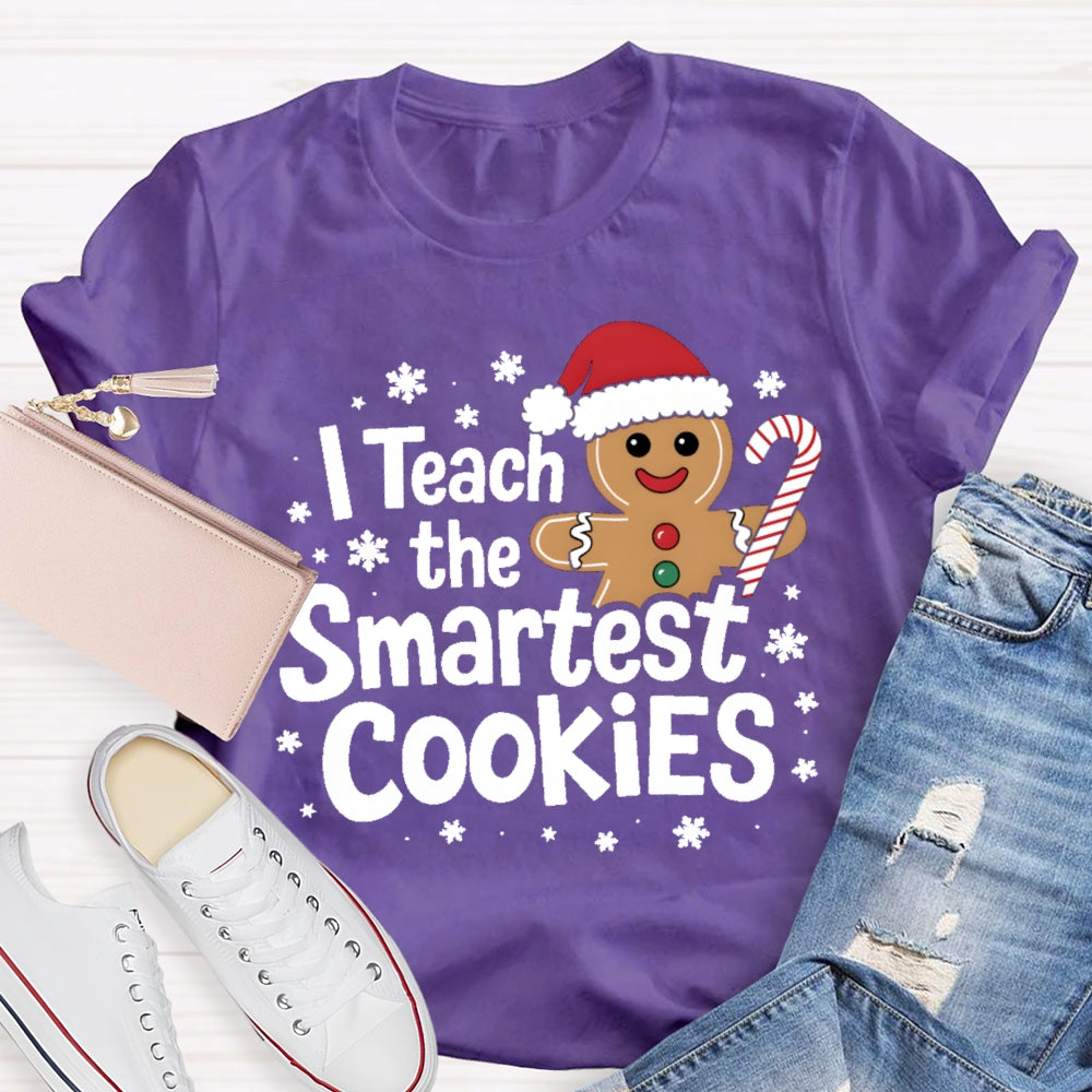 I Teach The Smartest Cookies Christmas Tree T-shirt