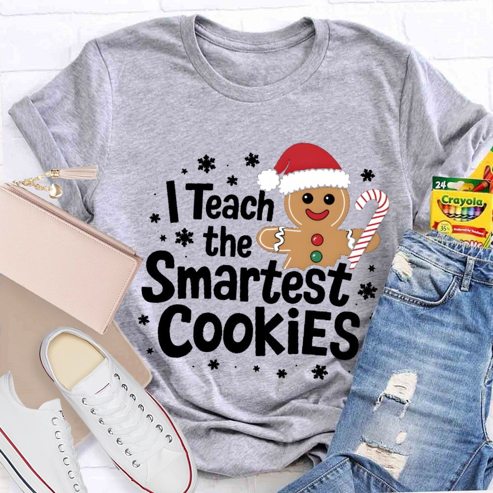 I Teach The Smartest Cookies Christmas Tree T-shirt