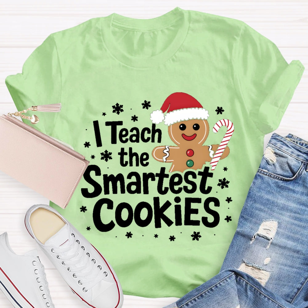 I Teach The Smartest Cookies Christmas Tree T-shirt