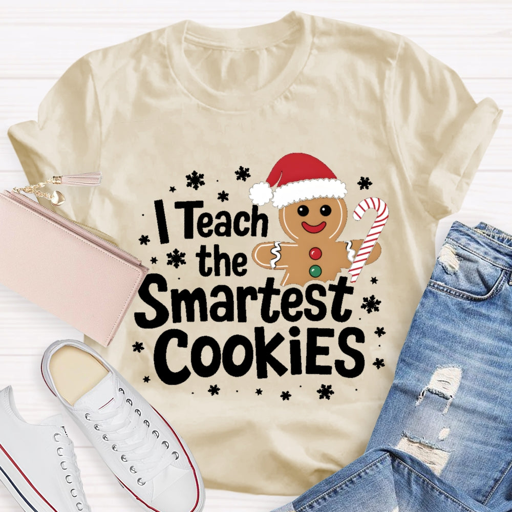 I Teach The Smartest Cookies Christmas Tree T-shirt