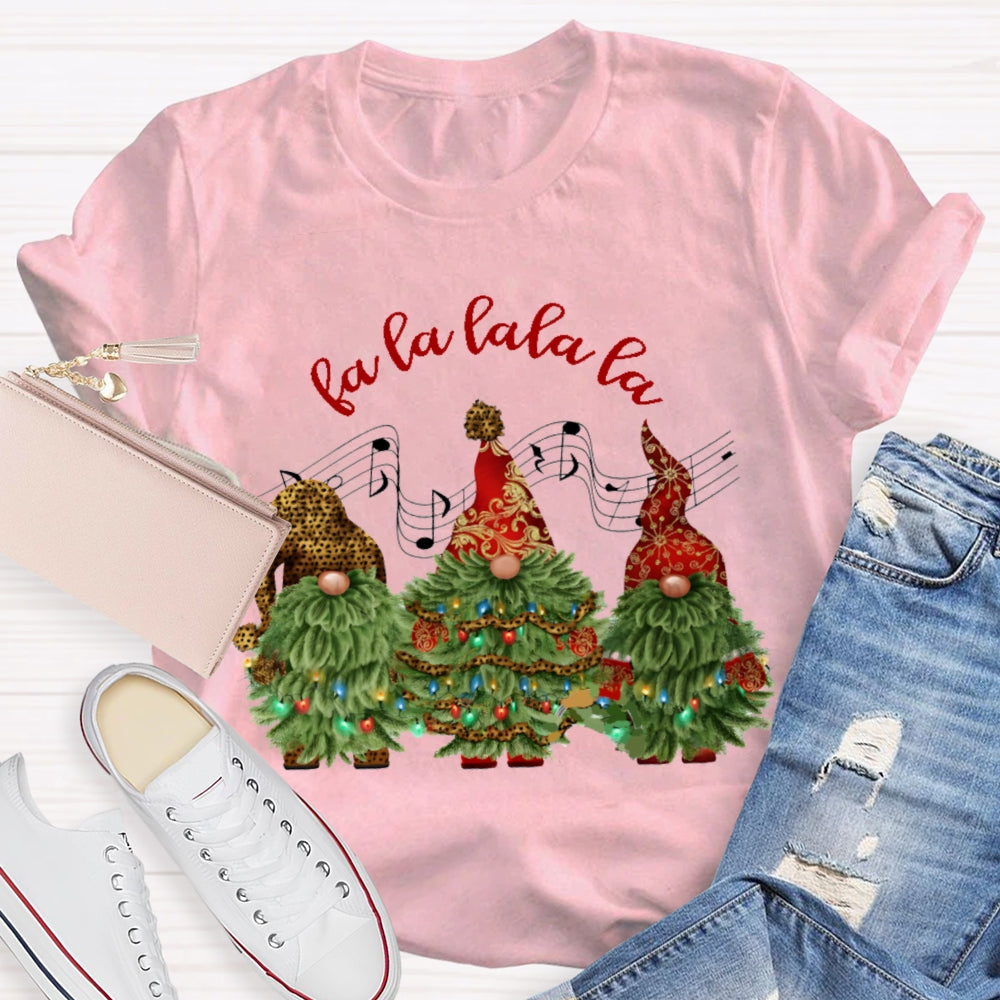 Fa La La La La Music Christmas Tree Christmas T-shirt