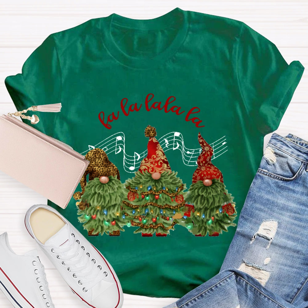 Fa La La La La Music Christmas Tree Christmas T-shirt