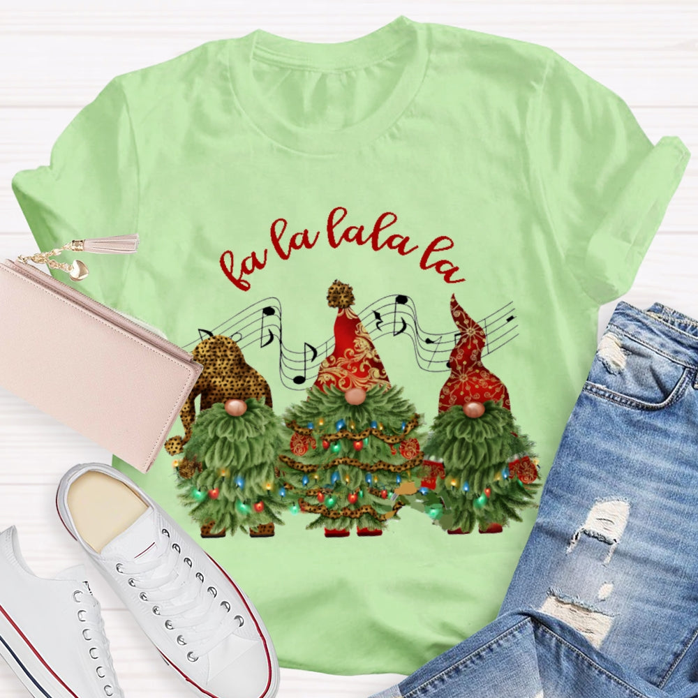 Fa La La La La Music Christmas Tree Christmas T-shirt