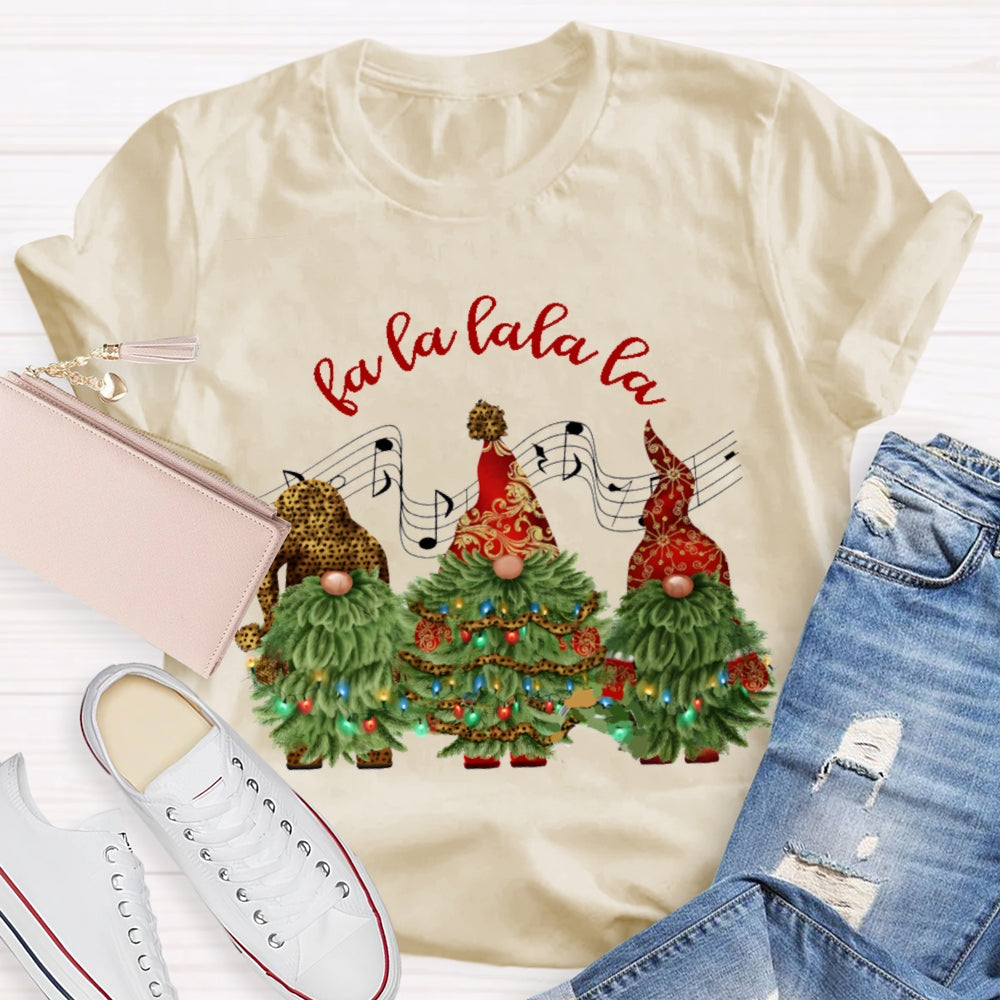 Fa La La La La Music Christmas Tree Christmas T-shirt