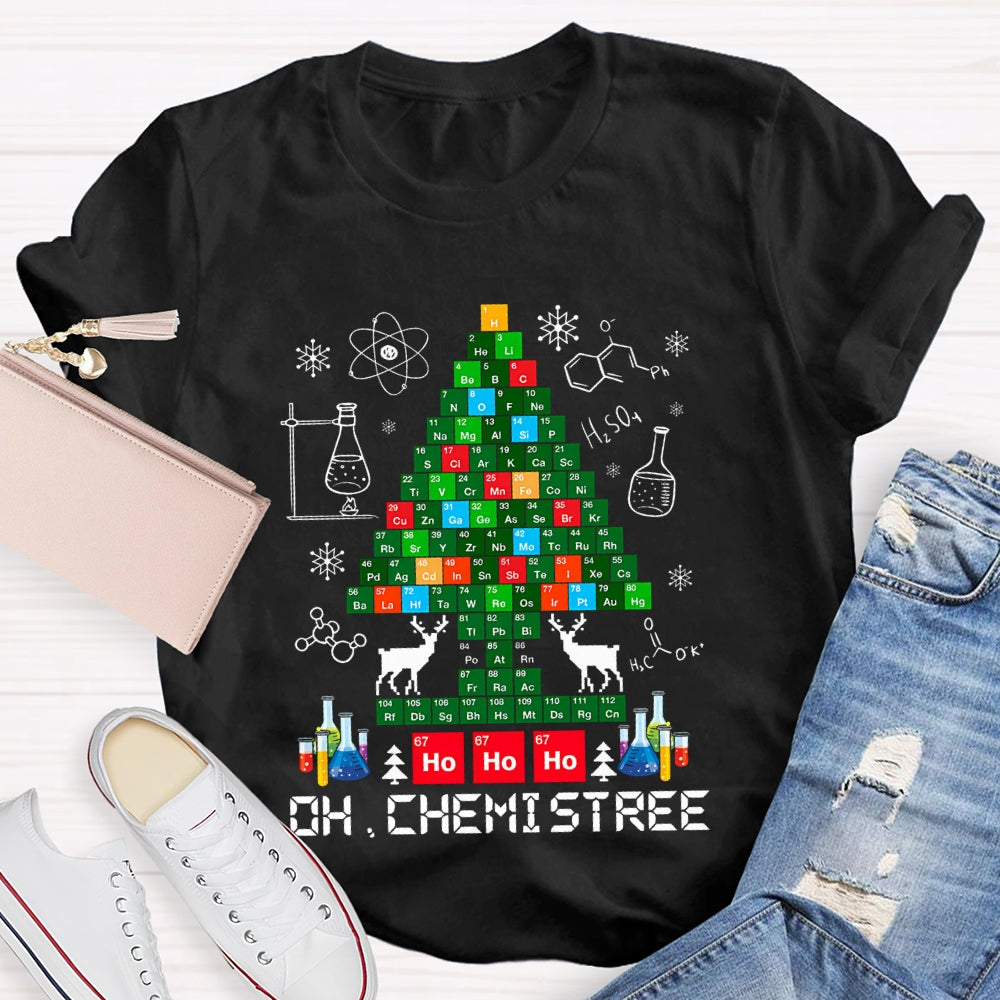 Oh Chemistree Christmas Tree T-shirt