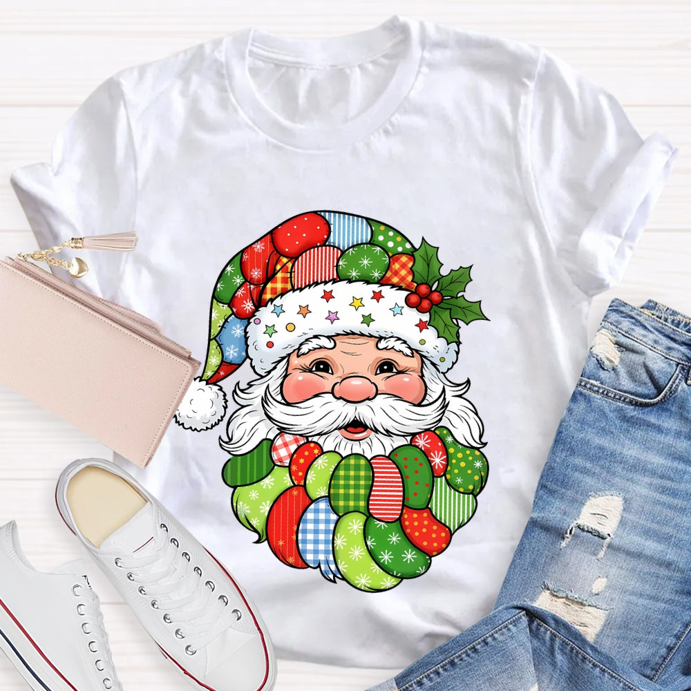 Patchwork Retro Santa T-shirt