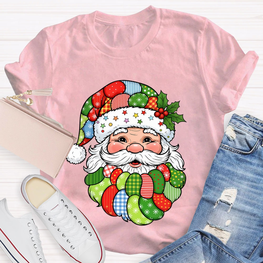 Patchwork Retro Santa T-shirt