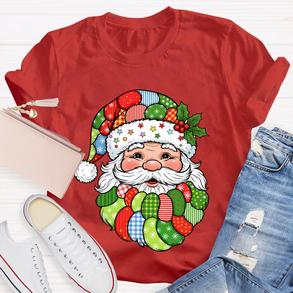 Patchwork Retro Santa T-shirt
