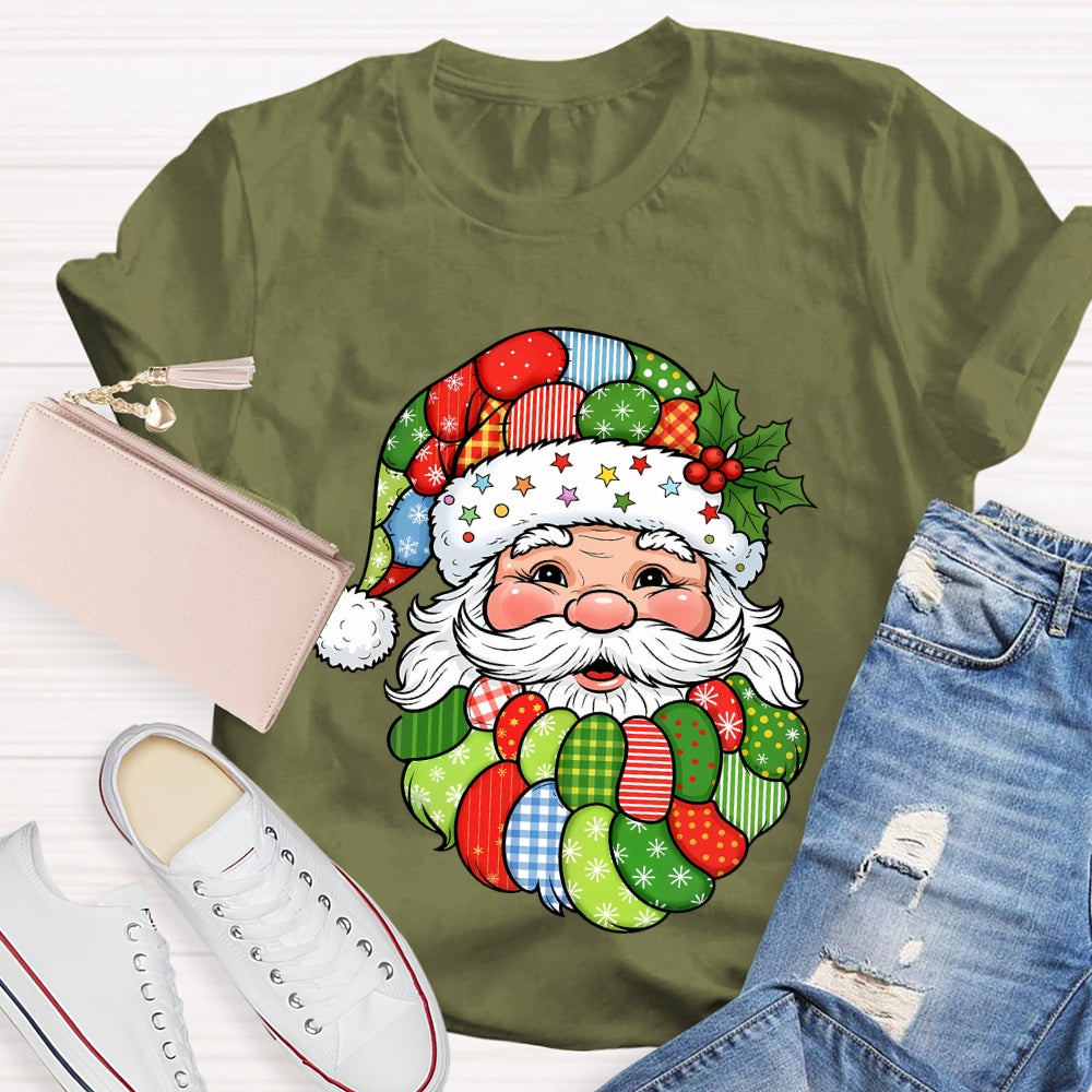 Patchwork Retro Santa T-shirt