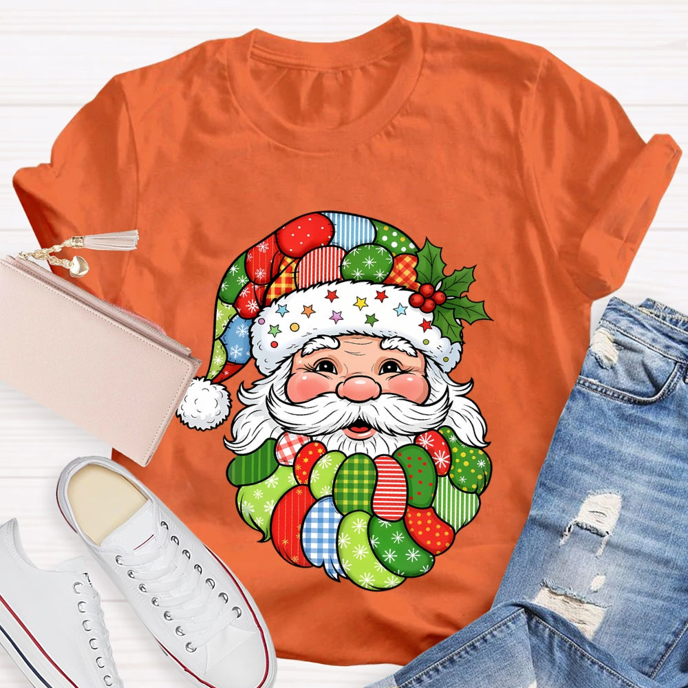 Patchwork Retro Santa T-shirt