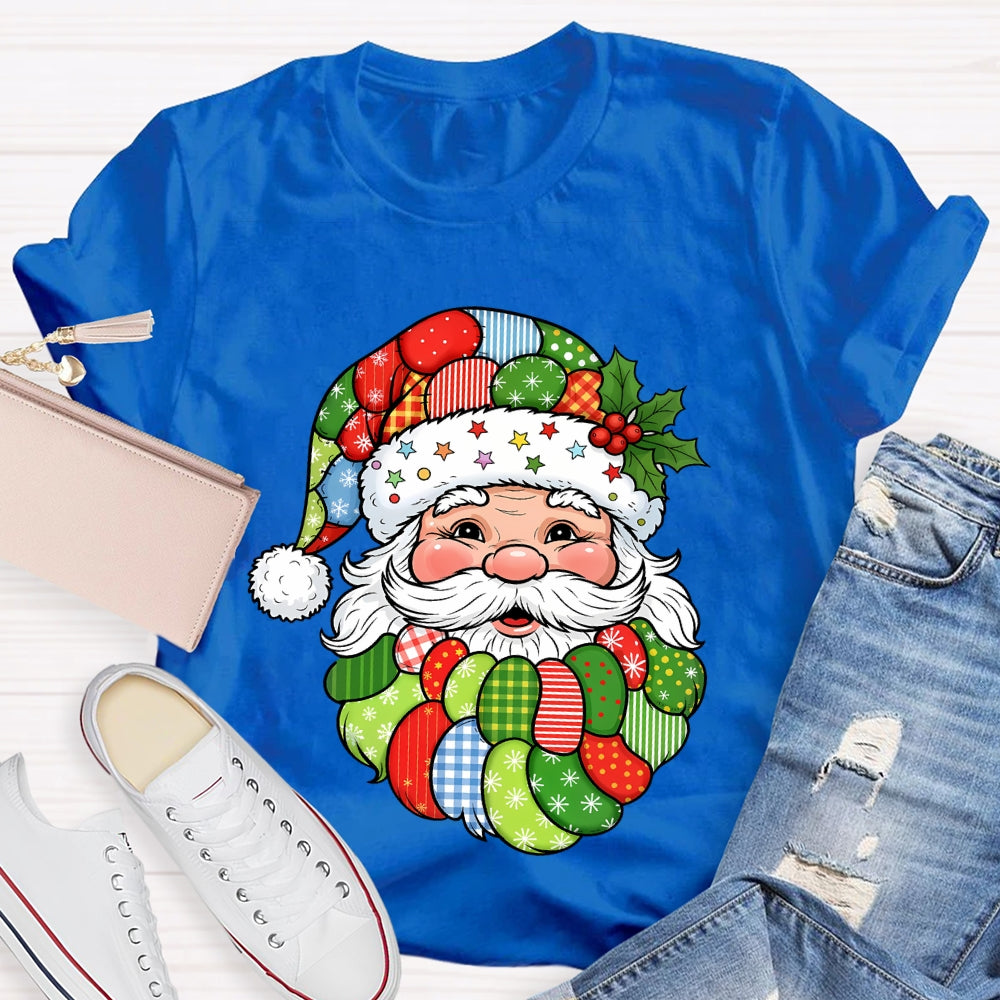 Patchwork Retro Santa T-shirt