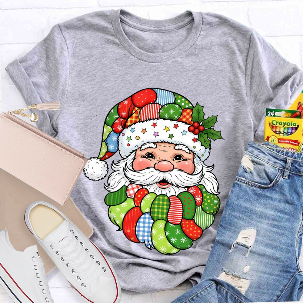 Patchwork Retro Santa T-shirt