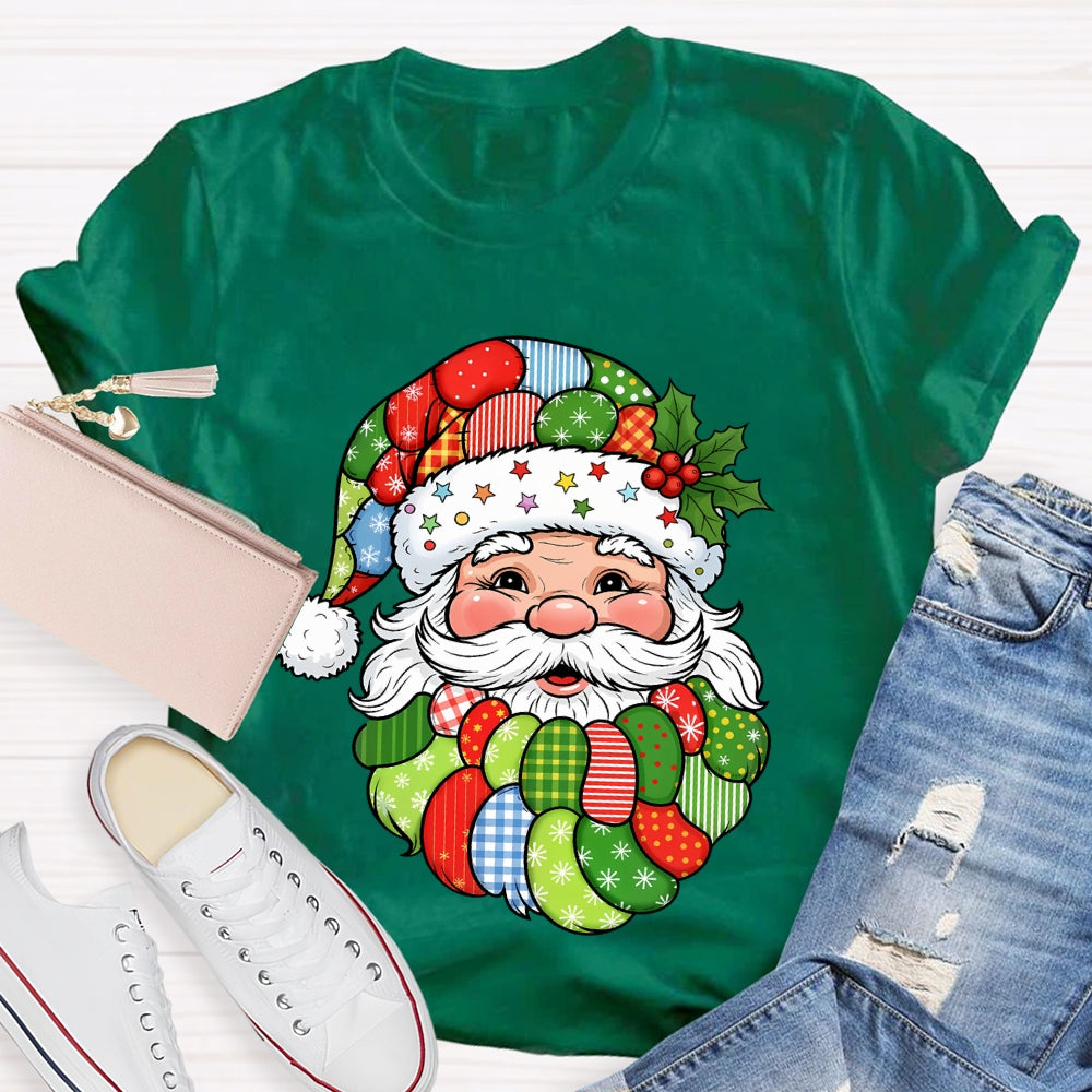 Patchwork Retro Santa T-shirt