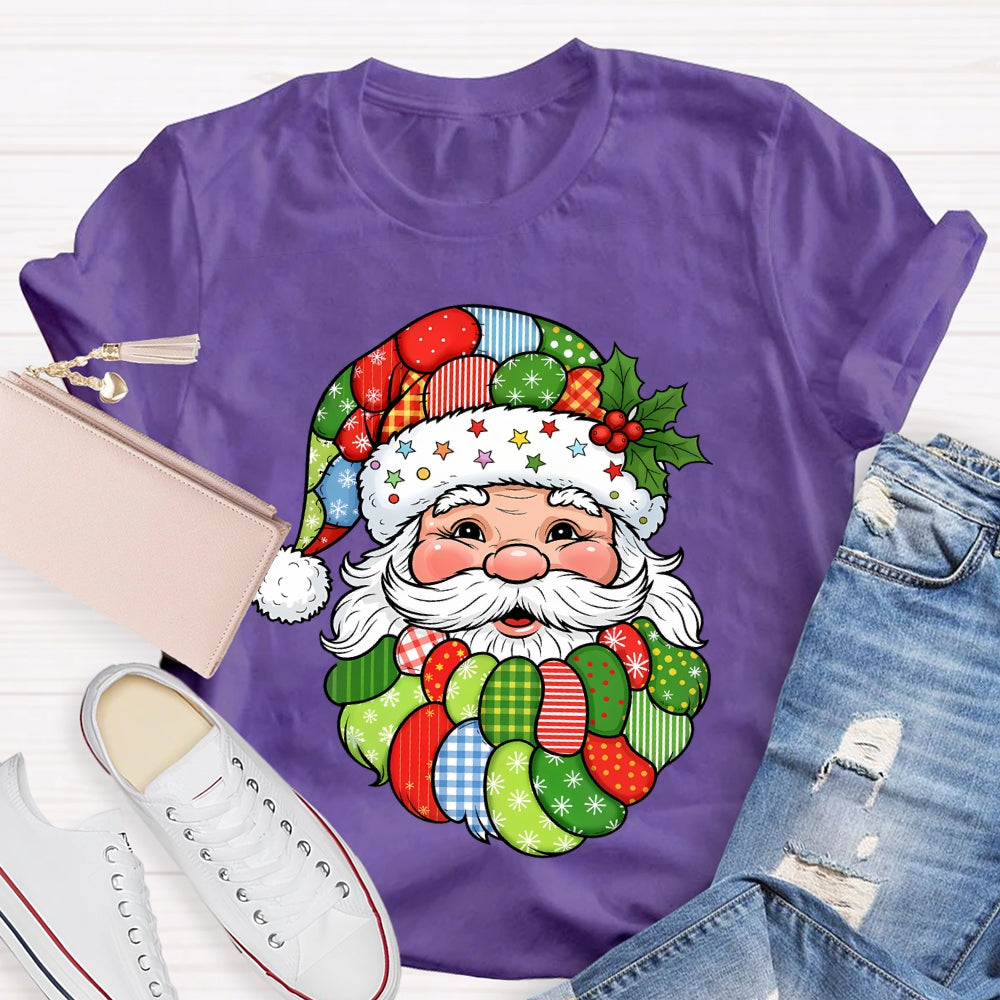Patchwork Retro Santa T-shirt