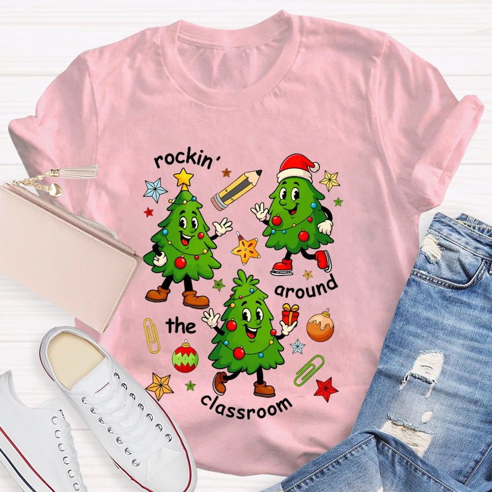 Rockin' Around The Classroom Christmas Tree T-Shirt