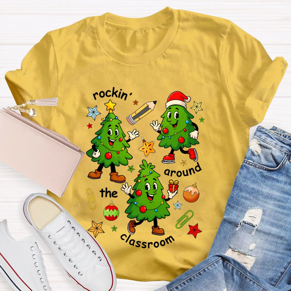 Rockin' Around The Classroom Christmas Tree T-Shirt