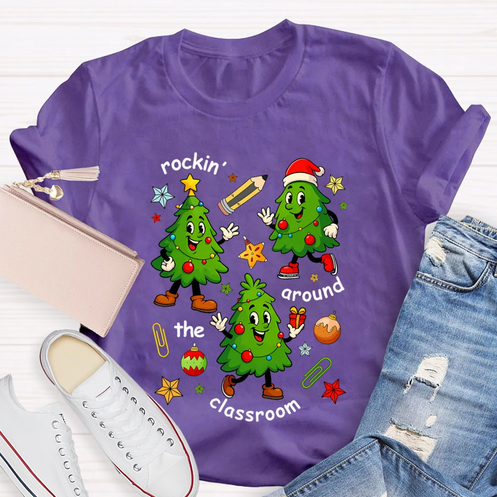 Rockin' Around The Classroom Christmas Tree T-Shirt