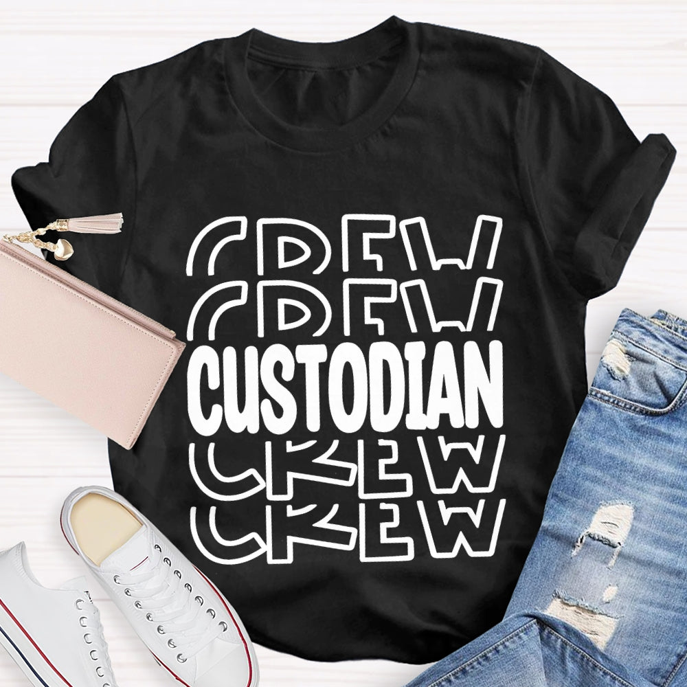 School We Our Custodian T-shirt
