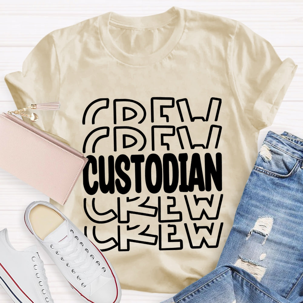 School We Our Custodian T-shirt